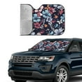 thumbnail image 4 of Bingfone Flowers ad Butterflies Car Windshield Sun Shade Protector Keep Your Vehicle Cool Sun Shield Visor Cover Foldable for Car Truck SUV-Small, 4 of 8