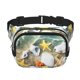 thumbnail image 1 of Fotbe Seashell On The Beach Cangurera Cuadrada con Estampado de Doble Capa, Bolsa de Cintura Ajustable Mini para Hombres y Mujeres, 1 of 9