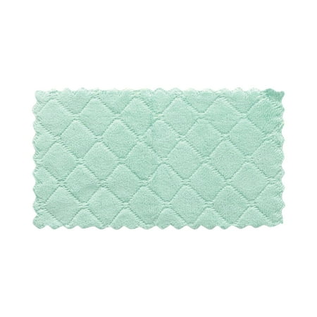 

2PCS Dish Cloth Double-sided Two-color Dish-washing Towel Coral Hanging Cloth Scouring Pad Dish Rags for Drying