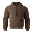 thumbnail image 6 of Rggeeun Mens Hoodies Pullover Men Fall Winter Hoodie Solid Color Long Sleeve Pullovers Coat Loose Sweatshirts, 6 of 7