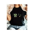 thumbnail image 1 of St. Patrick'S Day Shamrock Graphic Print T-Shirt, Short Sleeve Crew Neck Casual Top, Perfect for SumCamisetas de verano para mujer, manga corta, cuello redondo, casual, lindo, con gráficos, camisetas, 1 of 7