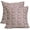 Burgundy Dots, variant on Polka Dot Pillow Covers 18x18 Set of 2 Black Cream Throw Pillows Boho Design Brush Strokes Decorative Outdoor Square Cushion Cover Linen Pillow Case for Home Sofa Couch Bed