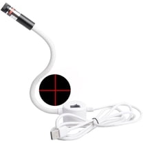 Magnetic Positioning Quilting Light for Sewing Machine, 2026 USB Cross Hair/Pinpoint/Line Red Stitch Light Guide for Precise Stitching, Sewing Guide with Bendable Arm (Width-Adjustable, Crosshair)