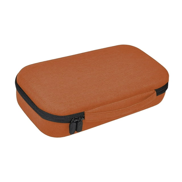 Estuche organizador para gafas de sol Estuche para colección de joyas y gafas de sol Caja de almacenamiento de moda Ranura ajustable Organizador de Naranja