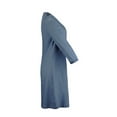 thumbnail image 4 of Odeerbi Denim Dress for Women Plus Size Jean Dress Fashion 2025 Casual V Neck Short Sleeve Dress Dark Blue, 4 of 6