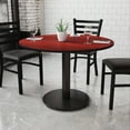 thumbnail image 2 of Flash Furniture 42'' Round Mahogany Laminate Table Top with 24'' Round Table Height Base, 2 of 4