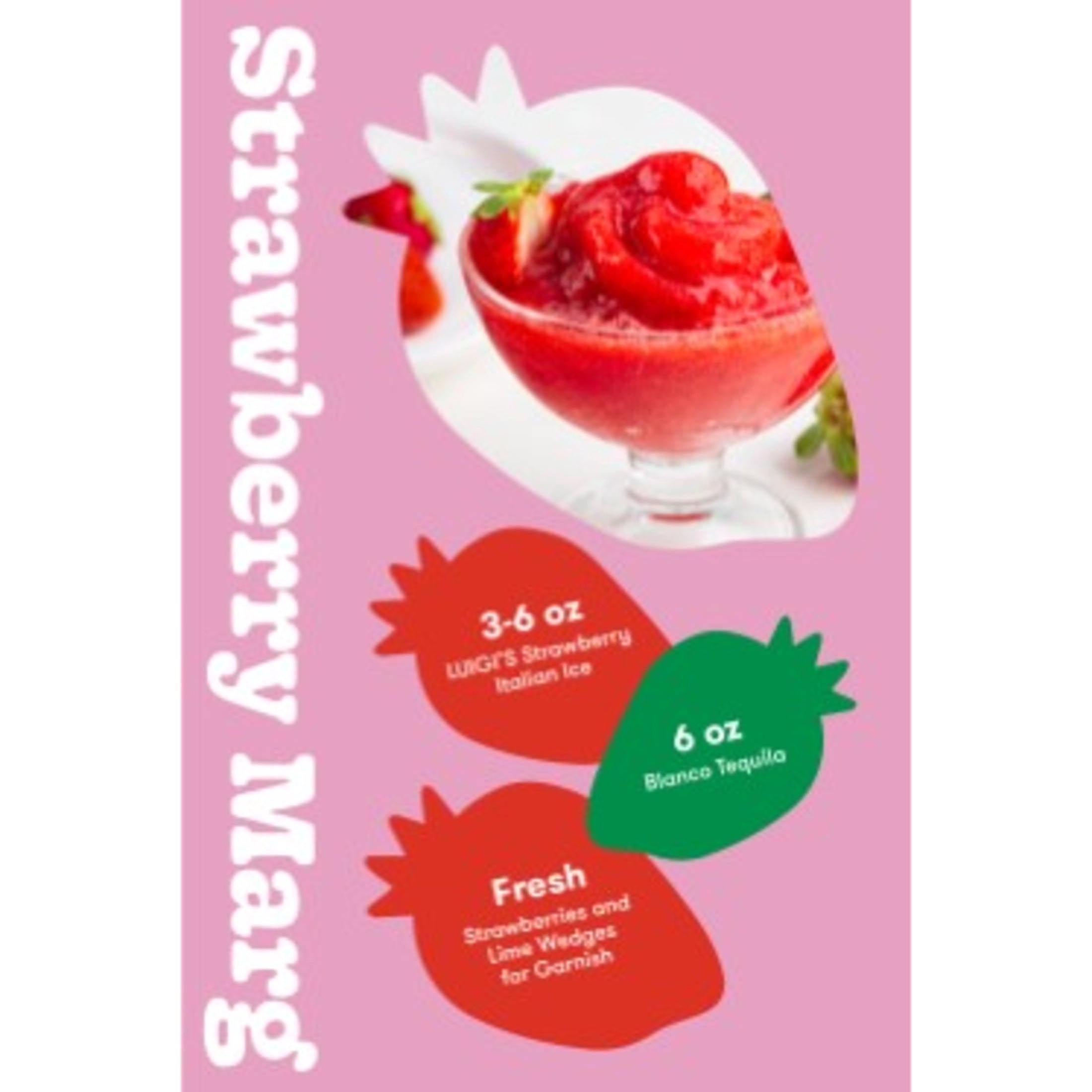 Luigi's Lemon & Strawberry Real Italian Ice, 6 fl oz, 6 Count, (Frozen)