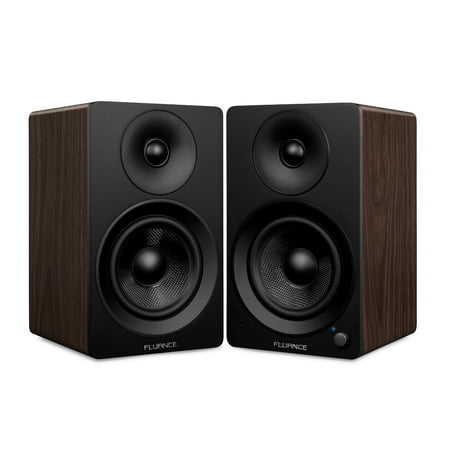 Fluance Ai61 Powered 2-Way 2.0 Stereo Bookshelf Speakers with 6.5 Drivers 120W Amplifier for Turntable TV PC and Bluetooth 5 Wireless Music Streaming - RCA Optical USB & Sub Out (Natural Walnut - image 8