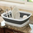 thumbnail image 4 of Progressive International CDD-100 Plastic Collapsible Dish Rack with Drain Board, 4 of 4