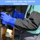 thumbnail image 4 of Guantes Haiou Long Rubber resistentes a productos químicos, 25 pulgadas, color azul, talla M, 4 of 7