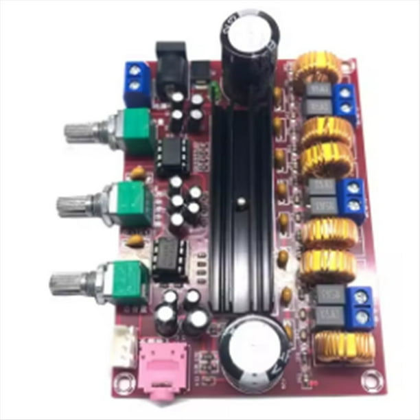 Placa Amplificadora de Potencia Digital XH-M139 de 2.1 Canales, Voltaje Amplio de 12 V-24 V, TPA3116D2, 2 X 50 W + 100 W