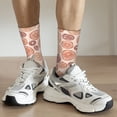 thumbnail image 6 of Rateoe Mushrooms2 for Women Casual Calf Socks - Cute Crew Socks - Thin Soft Above Ankle Socks Size 5-11, 6 of 6