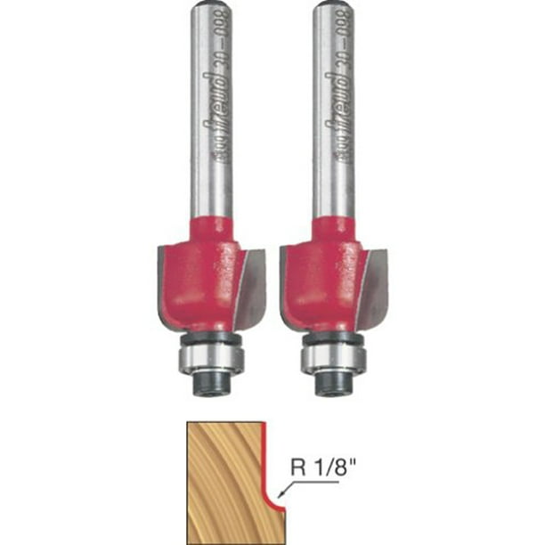 Freud Genuine 1/8" Radius Cove Bit 1/4" Shank 2Pack 300982PK