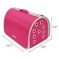 thumbnail image 3 of Small Pet Carrier for Small Dogs and Cats - Waterproof Soft Pet Travel Bag with Clear Window - TSA Approved Pet Carrier for Cat Travel Bag - 9.8 x 15.7 x 9.8 Inch - Fuschia, 3 of 7