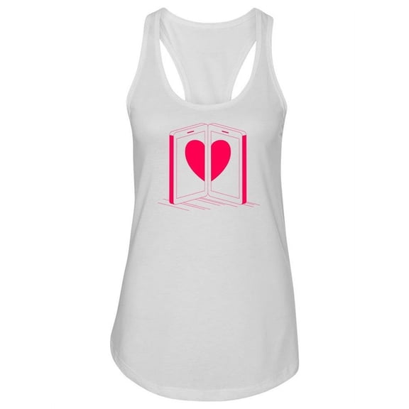Phones Heart Design Tank Women -Image by Shutterstock, Female x-Large