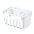 thumbnail image 1 of Fridge Storage Containers with Freshness Tracker, Airtight Bins for Vegetables Fruits, Durable Plastic Design with Drainage Holes, Stackable Organizer for Refrigerator Pantry, 1 of 8