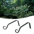 1/2Pcs Metal Hanging Basket Brackets Garden Plant Hanger Hook Wall