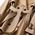 thumbnail image 6 of Outfmvch Trench Coat For Women 2023 Winter Coats For Women Trench Windbreaker Fit Coat Solid Long Slim Jacket Womens Winter Coats Khaki 2Xl, 6 of 6
