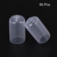 thumbnail image 2 of 80Pcs Tapones de goma de 9.5mm (3/8") Cubierta redonda de vinilo Protectores de rosca transparente, 2 of 5
