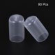 thumbnail image 2 of 80Pcs Tapones de goma de 9.5mm (3/8") Cubierta redonda de vinilo Protectores de rosca transparente, 2 of 5