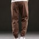 thumbnail image 5 of Pantalones largos para hombre, estilo casual, con cintura elástica y bolsillos, a la moda para exteriores, 5 of 6