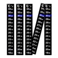 thumbnail image 1 of 6PCS Adhesive Crystal Digital Temperature Strips Stickers for Fish Tank Water Cup, 1 of 7