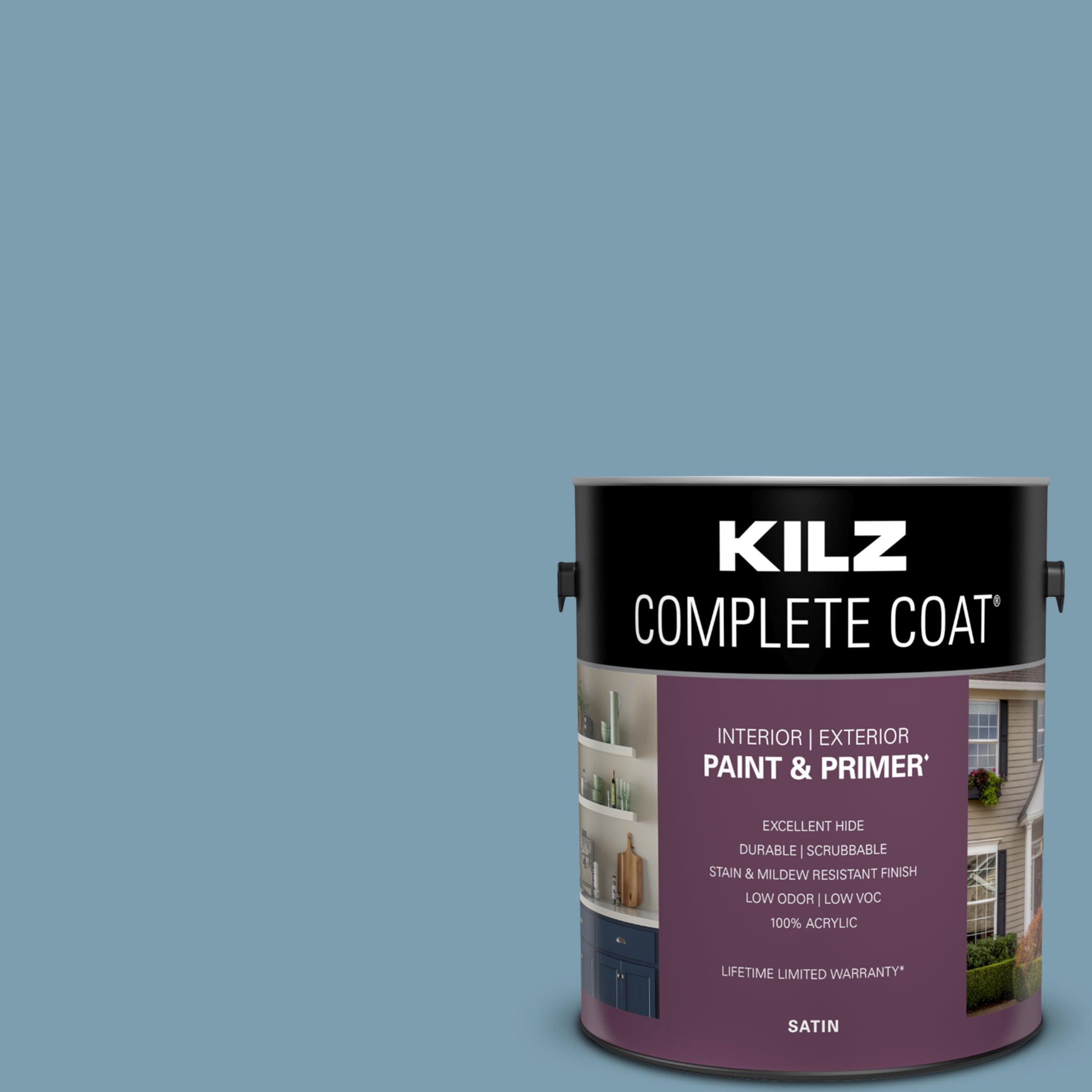 Miracle Bay, KILZ Complete Coat Interior/Exterior Paint & Primer in One, #RD290-01