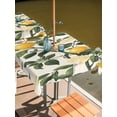 thumbnail image 2 of Square Outdoor Tablecloth with Umbrella Hole Lemon Outside Table Cloth Waterproof Patio Table Cover Summer Leaves Watercolor Fruit Country Plant Zipper Tablecloths for Picnic Party Camping 60x60 Inch, 2 of 8