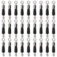 thumbnail image 1 of Anillos conector de pesca rodamiento de bolas giratorio ganchos de enlace rápido (S) negro 30 piezas FLhrweasw  Nuevo, 1 of 6