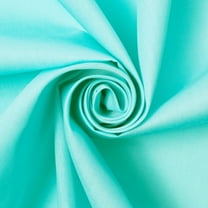 Cotton Polyester Broadcloth Fabric Premium Apparel Quilting 60" Wide Sold By the Yard Wholesale (Aqua Blue, 10 Yards)