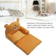 thumbnail image 3 of Kids Folding Sofa, Plush Fabric Sponge Cartoon Pattern Toddler Flip Open Couch with Comfortable Experience, Multifunctional Portable Comfy Flip Open Couch Sleeper for Rest Reading, 3 of 8