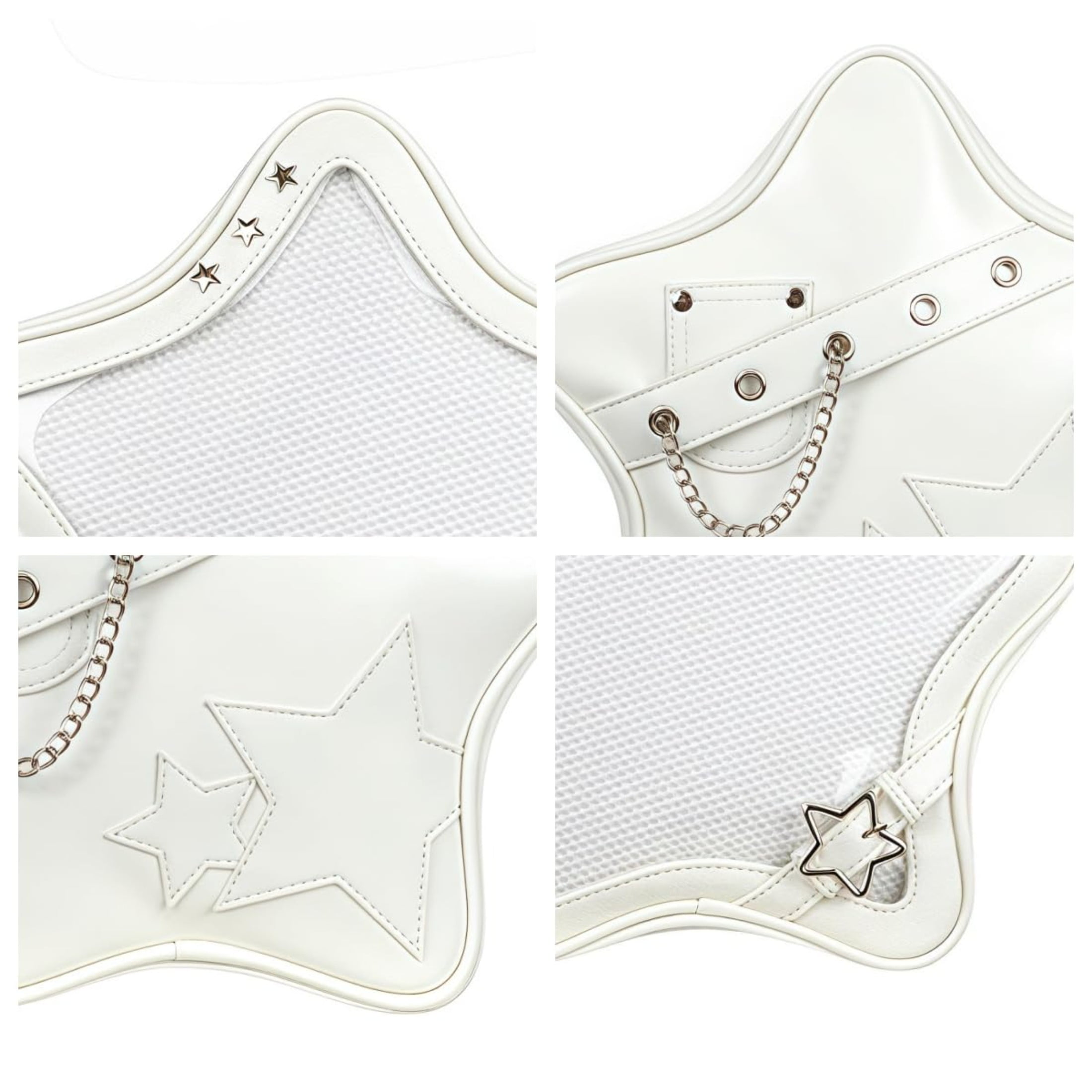 Kawaii Ita Bag Backpack Star Pins Display Crossbody Bag with Insert Y2k Aesthetic Cute Handbag for Anime Comic