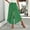 Green women high waisted capri pants a1, variant on Cagogo Women's High Waisted Wide Leg Capri Pants Flowy Polka Dot Boho Vacation Loose Trousers Casual Summer Travel Beach Outfits, Green M