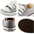 thumbnail image 6 of Boys and Girl Low Top Canvas Kids Lace up Sneakers, 6 of 10