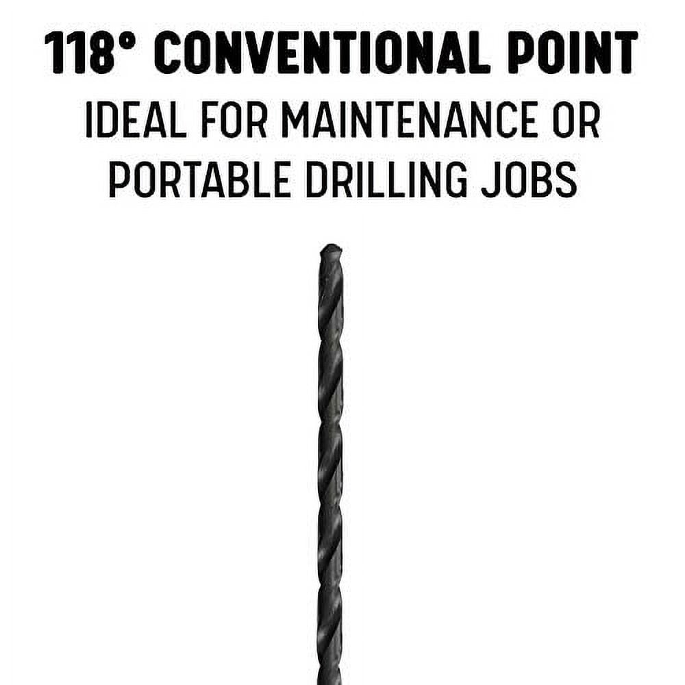 1/4" x 24" HSS Extra Long Drill Bit, Straight Shank, DWDDL24X1/4