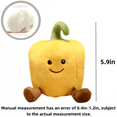 thumbnail image 3 of Cartoon Cute Vegetable Plush Doll - Creative Chili Plush Toy Home Decoration Gift - 5.9inches, 3 of 5