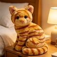 thumbnail image 5 of 10" Realistic Tuxedo Cat Plush Toy, Cute Lifelike Kitty Plush, Sofa, Bedroom Decor, Birthday, 5 of 8