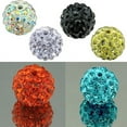 thumbnail image 3 of Jiaroswwei 20Pcs 10mm Czech Rhinestones Pave Clay Round Disco Ball Spacer Beads, 3 of 8