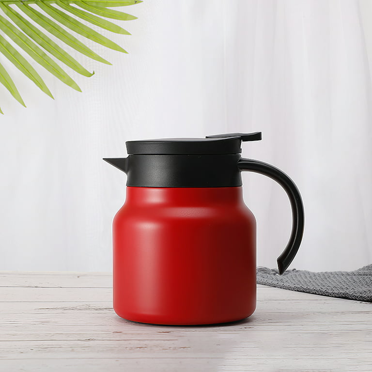 red thermos carafe pitcher