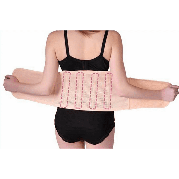 Chainplus Women Postpartum Belly Band Girdle Belly Wrap Abdominal Binder C  section C-section Recovery Postnatal Support Belt XL