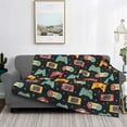 thumbnail image 2 of Yiaed Retro Video Game Print Blanket Throw Blanket Soft Cozy Flannel Blanket for Home Bed Sofa Couch Chair-80"x60", 2 of 6