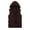 c01Brown, variant on USNSM (M-5XL) Big and Tall Men's Fashion Solid Color Pockets Sleeveless Hooded Zipper Vest Jacket Tops White M