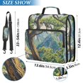 thumbnail image 2 of FORMRS Zipper Binder with Shoulder Strap 2-inch Ring 500 Sheet Capacity File Bag, Pine Tree, 2 of 5
