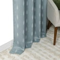 thumbnail image 4 of Aurora Home Contemporary Geometric Tribal Printed Blackout Silver Grommet Curtain- Set of 2 Sage - 63 Inches, 4 of 5