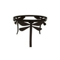 thumbnail image 2 of Stainless Steel Gazing Mirror Ball Metal Pedestal Stand (Dragonfly Design), 2 of 3