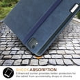 thumbnail image 6 of GSFY Case for 2024 iPad Air 11 Inch 6th Gen (M2), Smart Premium PU Leather Stand Protective Shell Auto Sleep Wake for iPad Air 11 6th/ iPad Air 10.9 4th & 5th/ iPad Pro 11 (2018-2022), QC Darkblue, 6 of 7