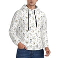 thumbnail image 2 of Fotbe Men's Hoodie with Dancing Dogs Pattern - Kangaroo Pocket Pullover Hooded Sweatshirt, Perfect for Daily Wear, Travel, and Home-Small, 2 of 7