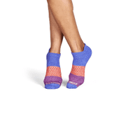 5 Pairs Bombas Women's All-Purpose Ankle Socks, Violet/Fuchsia, Size Small