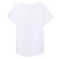 thumbnail image 3 of DuoJiaJ Women's Casual Solid Color Round Neck Short Sleeve T Shirt Versatile Everyday Tee Women’s Plus Size Long Sleeve T-Shirts White, 3 of 3