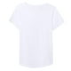 thumbnail image 4 of Camiseta informal de mujer de color liso con cuello redondo y manga corta: camiseta versátil para el día a día, tejido suave y transpirable, fácil de combinar, 4 of 4